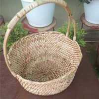 Cane Flower Basket