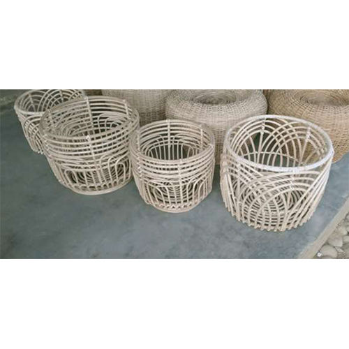 Cane Rattan Designer Planter