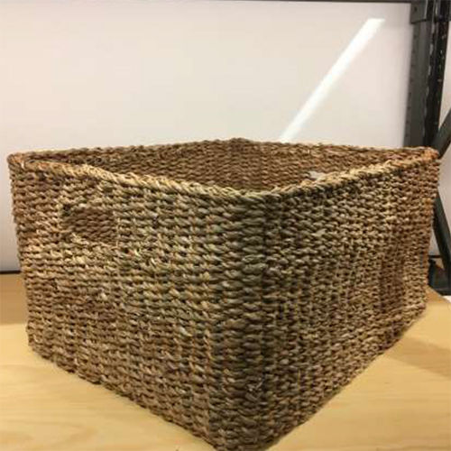 Wicker Basket With Natural Handle