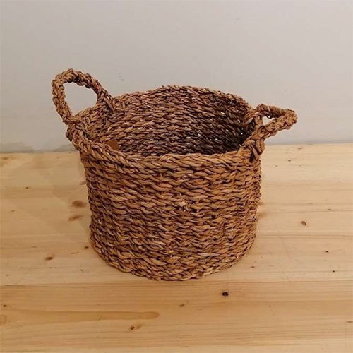 Straw Natural Flower Basket