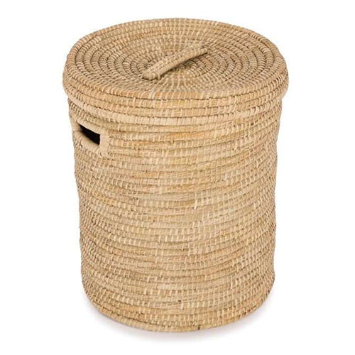 Clothes Basket Natural Straw