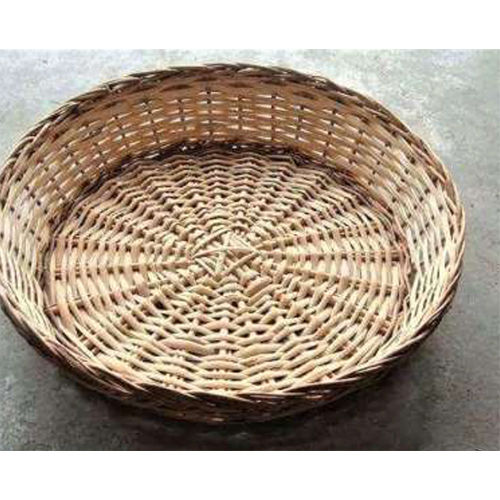 Wicker Hamper Tray Round