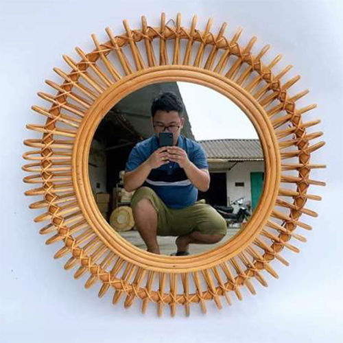 Rattan Mirror Frame