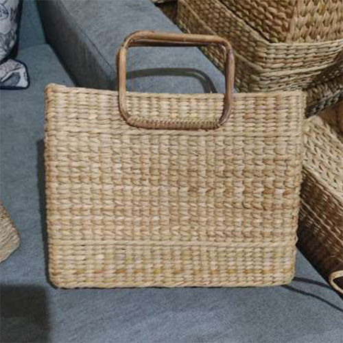 Kouna Grass Big Marketing Bag With Cane Handle