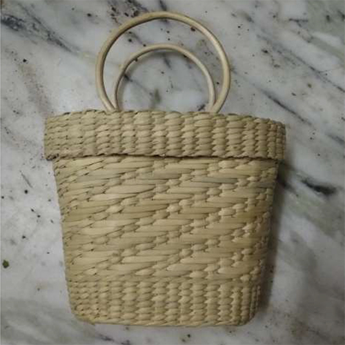 Kouna Grass Small Bag With Cane Handle