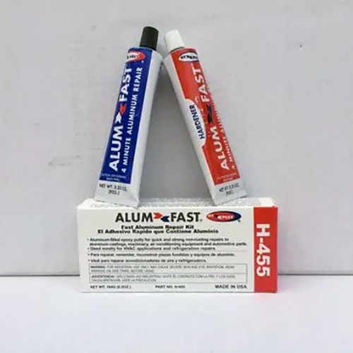 Hy-poxy Alumfast - Rapid Cure Aluminum Putty Repair Kit H-455