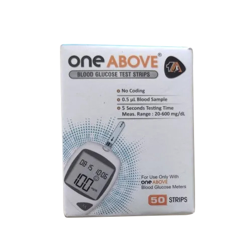 One Above Blood Glucose Sugar Test 50 Strips