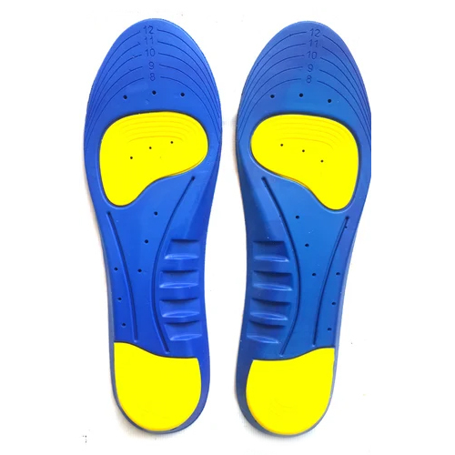 Blue with Yellow Gel Insole