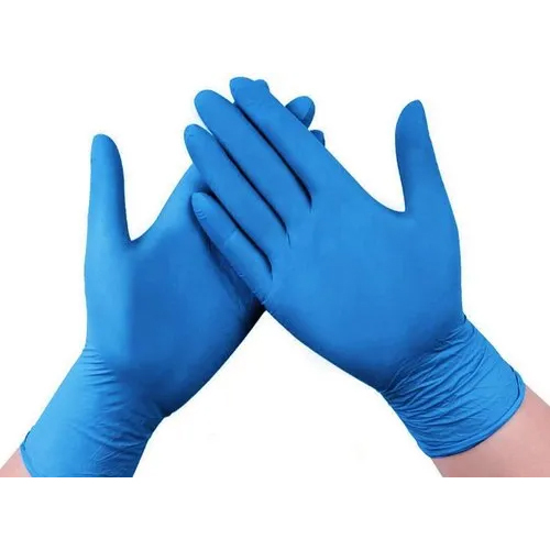 Blue Disposable Nitrile Examination Gloves
