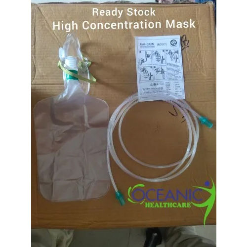 White High Concentration Oxygen Mask