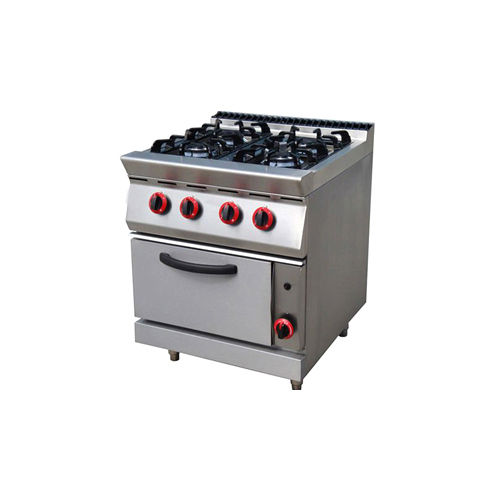 Four Burner Gas With Oven Application: Commercial