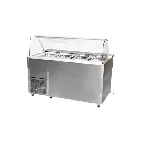 Silver Stainless Steel Cold Bain Marie