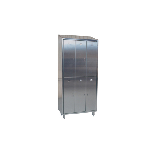 Stainless Steel Six Storage Lockers