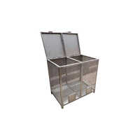 Silver Stainless Steel Potato And Onion Bin