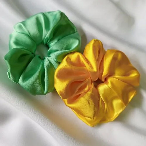 Multicolour Regular Satin Scrunchies