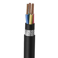 Black Braided Insulated Screened Cable