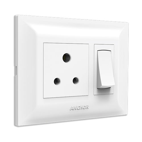 White Two Plate Designs Ziva Anchor Switches