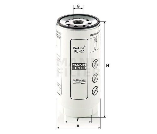 Mann Fuel Filter PL 420x