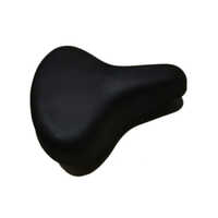 Leather Bicycle Saddle - Heavy Duty Black Finish, Warranty Included, Designed For Bicycle Usage