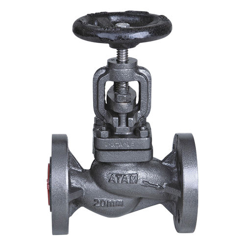 CAST IRON GLOBE STEAM STOP VALVE FLANGE ENDS PN-10