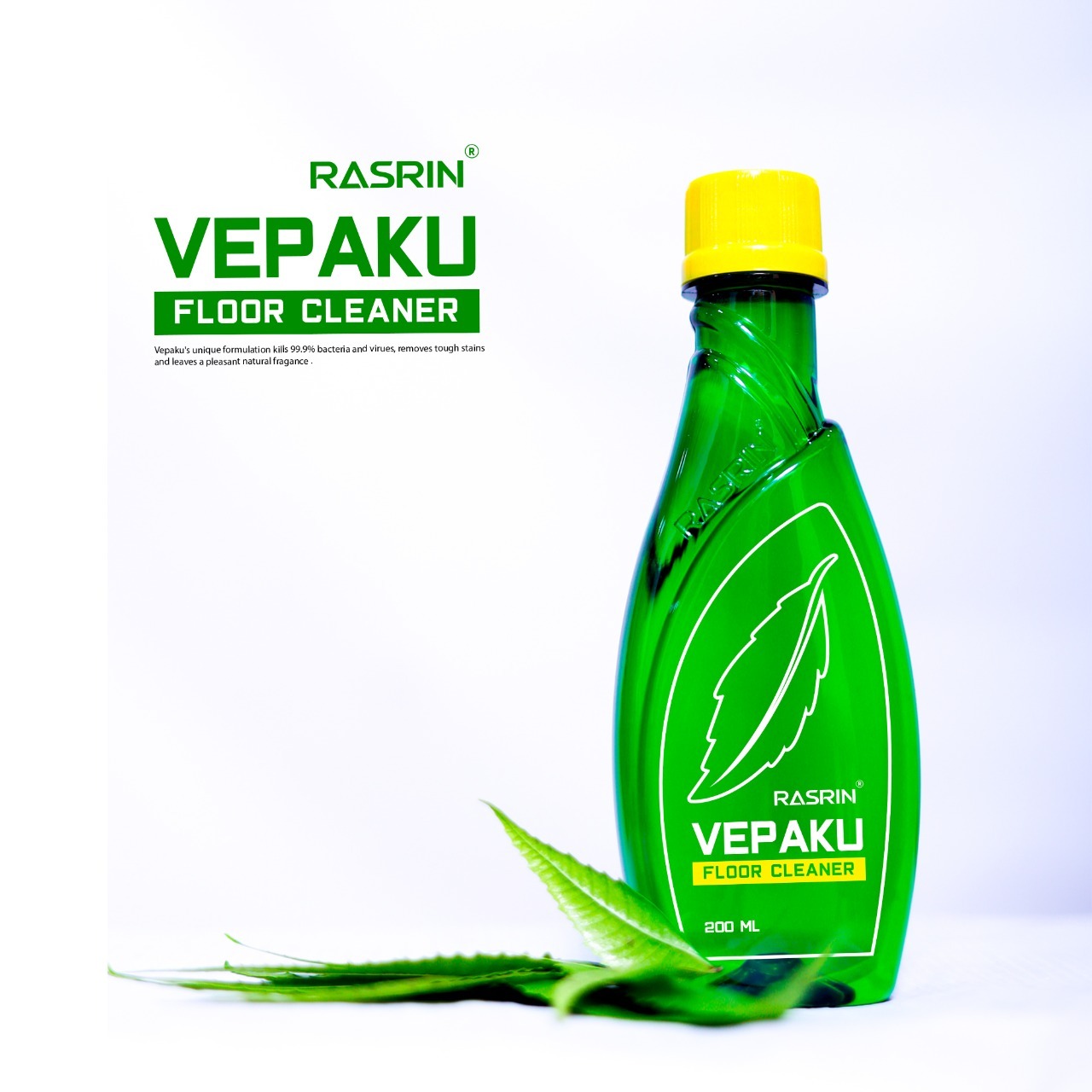 Vepaku Floor Cleaner 200 ML Disinfectant Floor Cleaner Floor Cleaner Liquid And Eco friendly Floor Cleaner with Power of Neem Extract