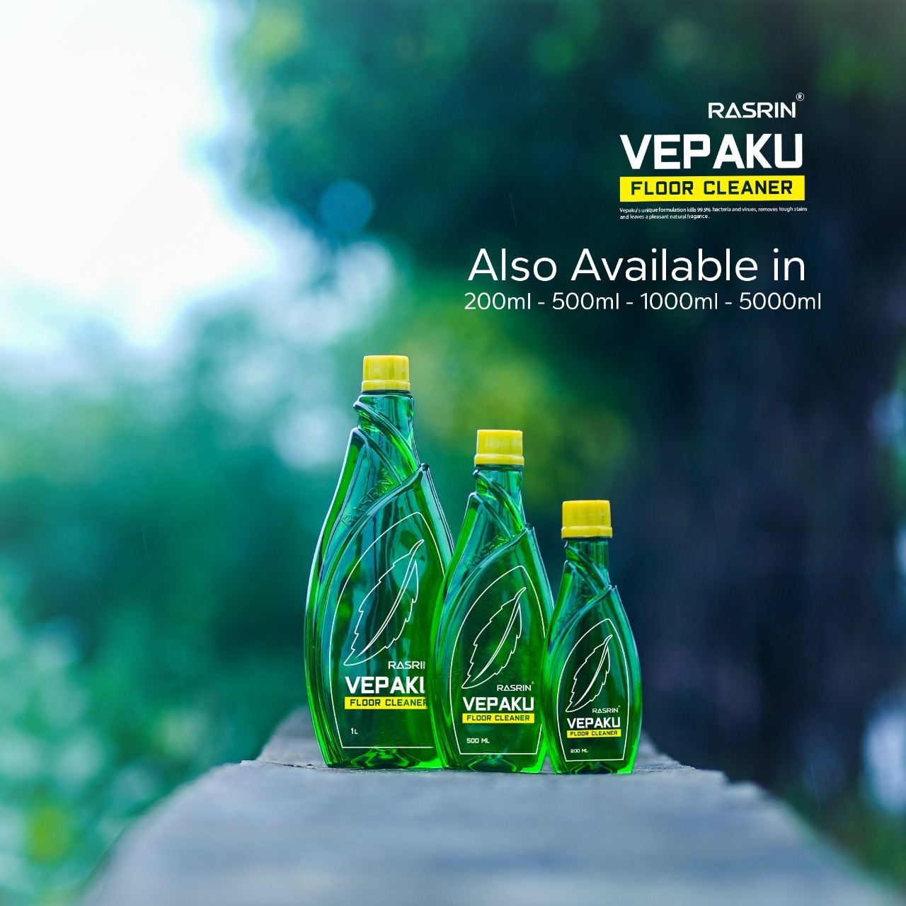 Vepaku Floor Cleaner 200 ML Disinfectant Floor Cleaner Floor Cleaner Liquid And Eco friendly Floor Cleaner with Power of Neem Extract