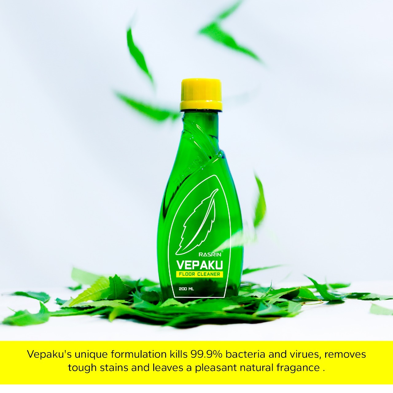 Vepaku Floor Cleaner 200 ML Disinfectant Floor Cleaner Floor Cleaner Liquid And Eco friendly Floor Cleaner with Power of Neem Extract