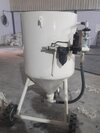 Sand Blasting Machine - 1600x1000x1000 Mm, Pneumatic Power Source, Blue Color, 1000 Kg Capacity, Manual Operation, 1 Year Warranty - Ideal For Surface Treatment And Shot Blasting Applications