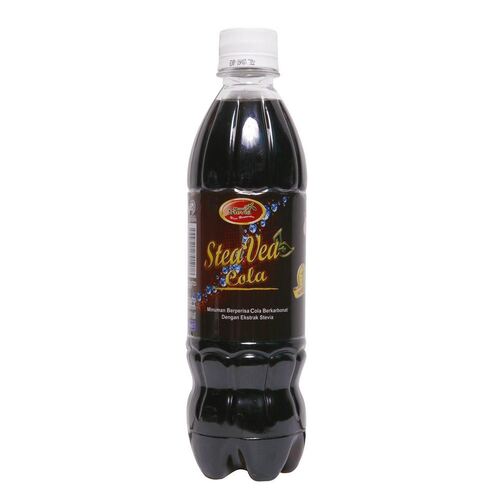 Carbonated Cola flavored drink with stevia extract