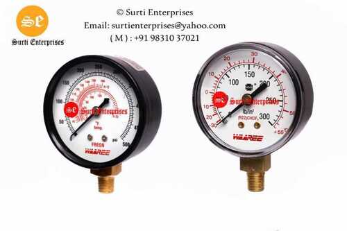 FREON PRESSURE GAUGE 2-1/2 DIAL  0-500 PSI