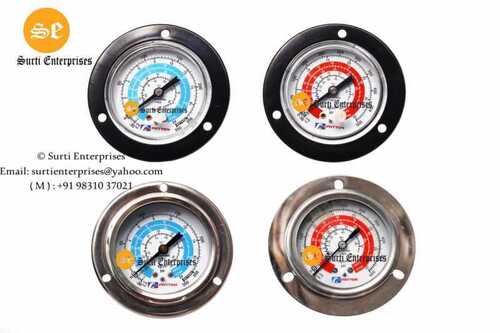 FREON PRESSURE GAUGE 2 1/2 DIAL -30 TO 350 PSI BACK CONNECTION