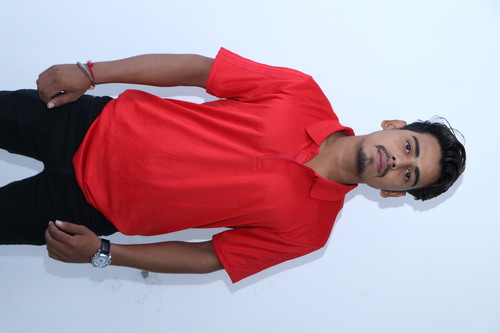 ADIDAS RED POLYSTER T SHIRT