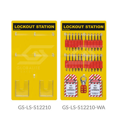 GS-LS-S12210-WA Lockout Station Side View
