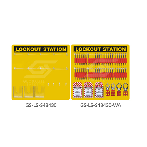 GS-LS-S48430-WA Lockout Station Side View
