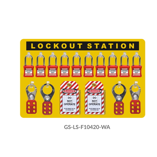 GS-LS-F10420-WA Lockout Station Front View