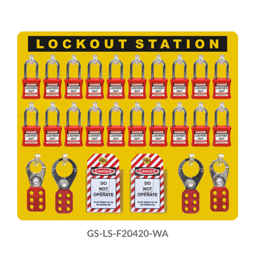 GS-LS-F20420-WA Lockout Station Front View