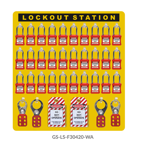 GS-LS-F30420-WA Lockout Station Front View