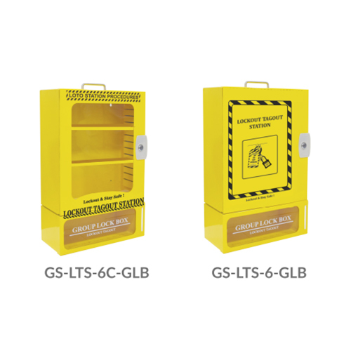 Lockout Tagout Station-6 with group Lockout Box