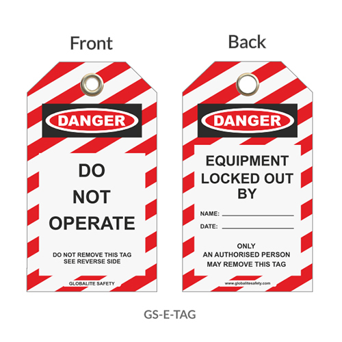 GS-E TAG Use and Throw Lockout Tags