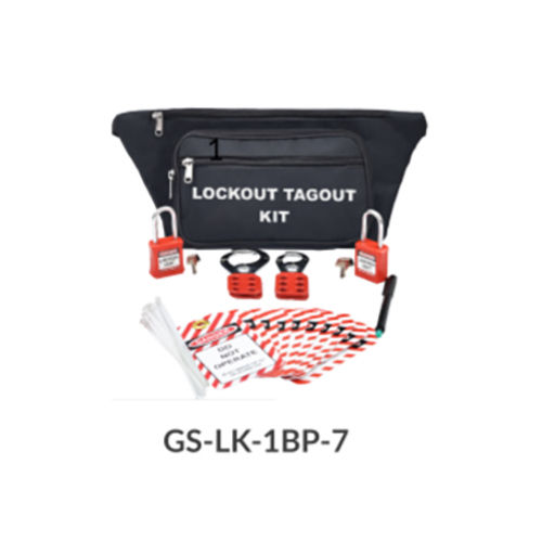 Red & White Gs-Lk-1Bp-7 Lockout Belt Pouch Kit