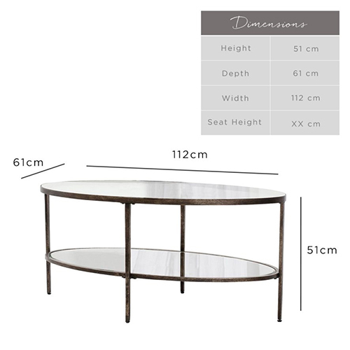 2 Tier Marble Center Coffee Table