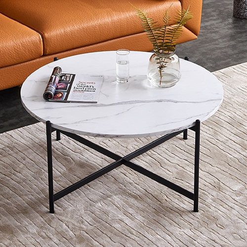 Pure white Marble Round Center Table