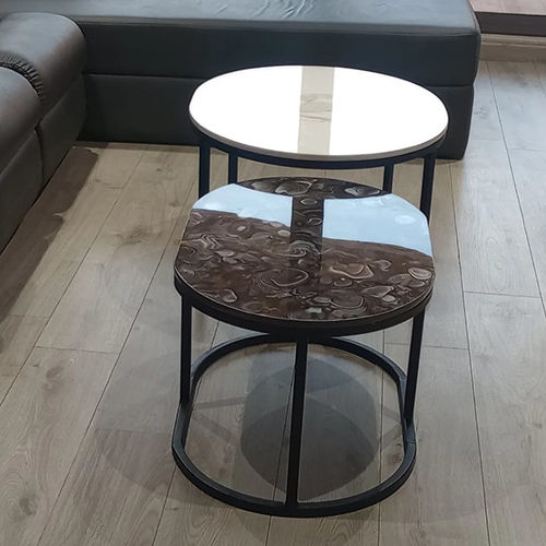 Round Marble Circle Coffee Table