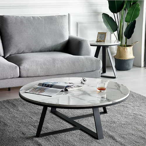 Smooth Marble Center Coffee Table