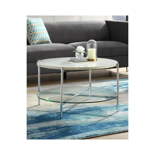 Crafted Trendy Marble Center Coffee Table