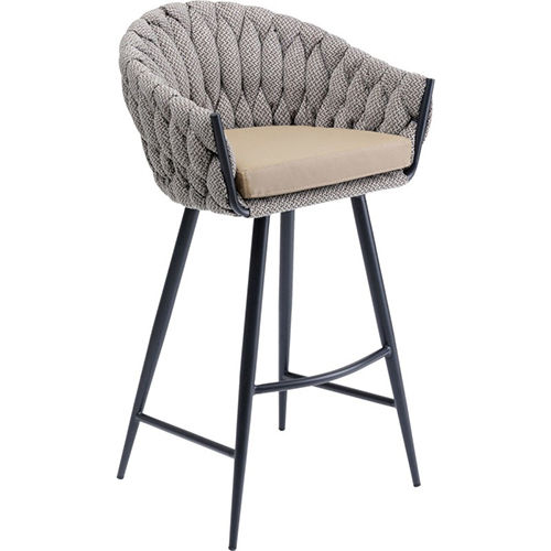 Outdoor High Bar Chair with Cushion