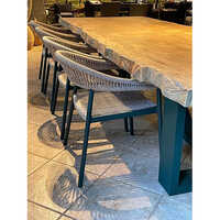 Outdoor Patio Bar Furniture Set - Color: Blue
