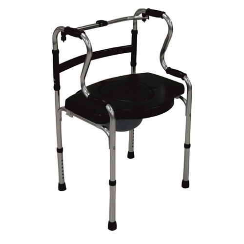 FOLDABLE RECIPROCATING STEP-UP WALKER WITH COMMODE CUSHION