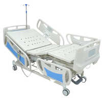 Imported 5 Function Electric Cot Hospital Bed With Abs Side Rails Battery Backup And Panel Operated