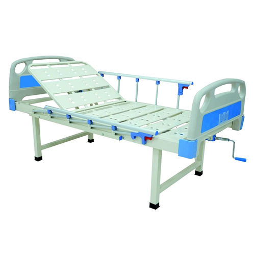 BACKREST-SEMI-FOWLER COT Hospital Bed WITH ALUMINIUM RAILINGS AND ABS BOARDS